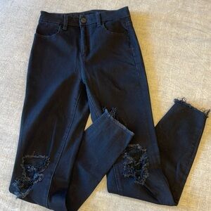 American eagle black curvy super hi-rise jegging. Size 00.